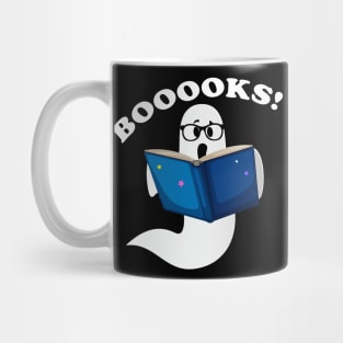 Ghost Reading Books Halloween - Booooks! Mug